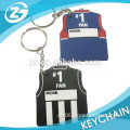 Custom Sports T-shirt PVC Keyring for Fans